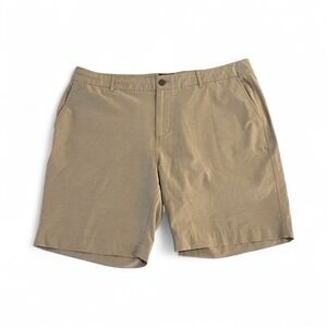 Faherty All‎ Day Shorts Mens 38 Tan Chino Hybrid Golf Drawstring Quick Dry